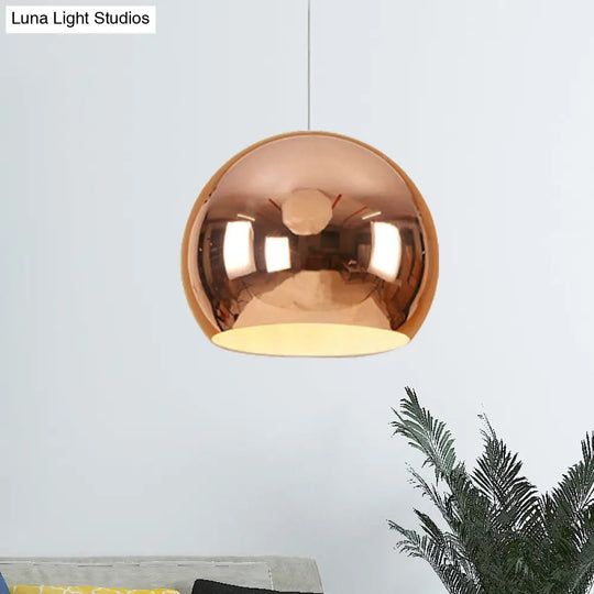 I Suggest The Following Improved Product Title: ’Nordic Iron Globe Pendant Light - 1 Chrome/Rose