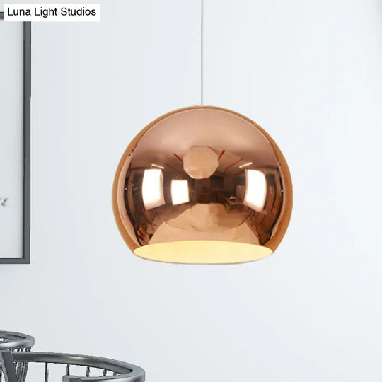 I Suggest The Following Improved Product Title: ’Nordic Iron Globe Pendant Light - 1 Chrome/Rose