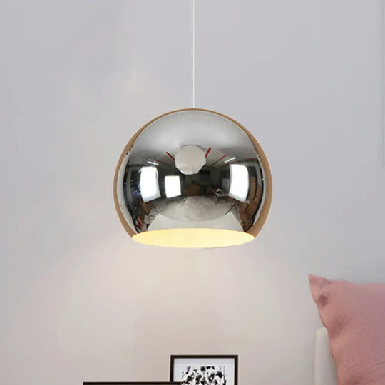 I Suggest The Following Improved Product Title: ’Nordic Iron Globe Pendant Light - 1 Chrome/Rose