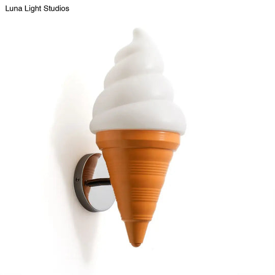 Ice Cream Shaped Led Wall Lamp For Childrens Bedroom