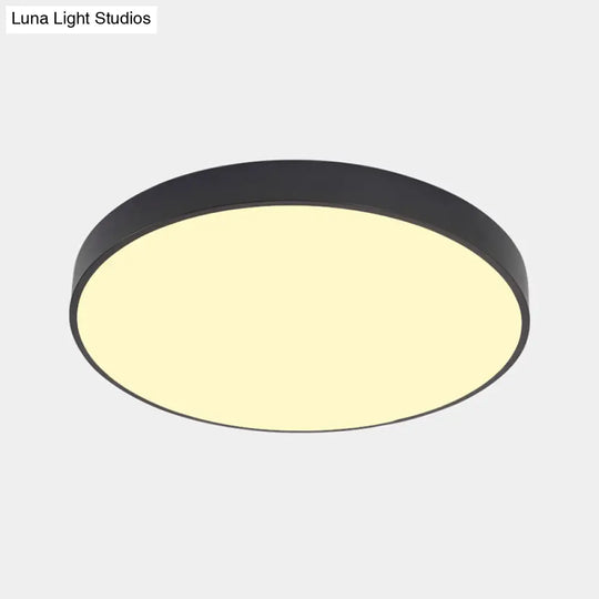 Illuminate Your Pathway: Round Nordic Led Flush Mount Ceiling Light With Acrylic Diffuser