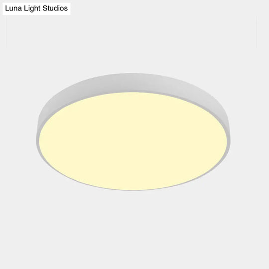 Illuminate Your Pathway: Round Nordic Led Flush Mount Ceiling Light With Acrylic Diffuser