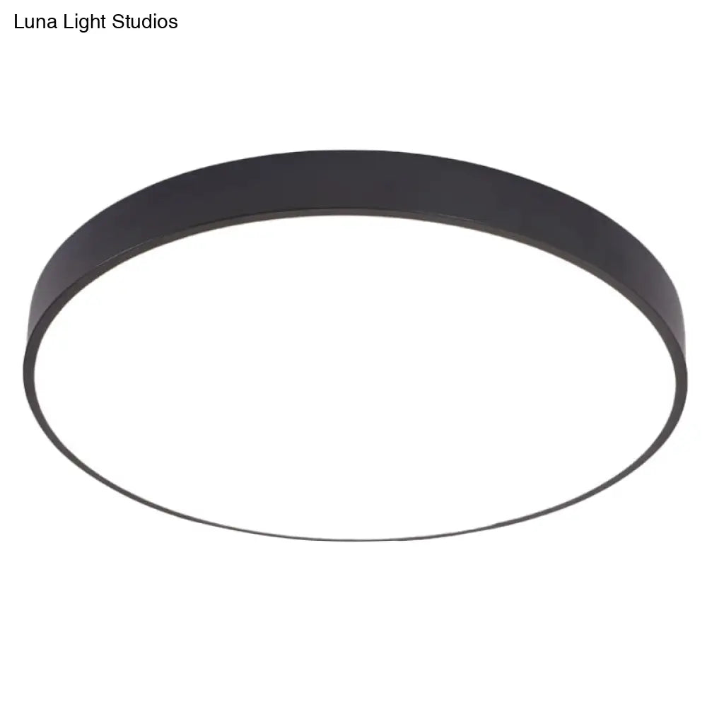 Illuminate Your Pathway: Round Nordic Led Flush Mount Ceiling Light With Acrylic Diffuser