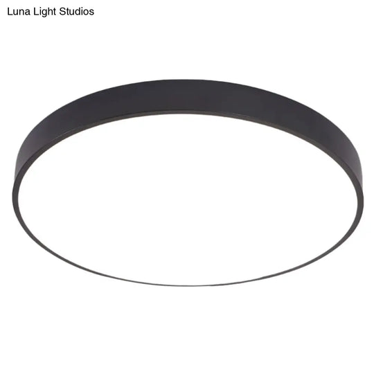 Illuminate Your Pathway: Round Nordic Led Flush Mount Ceiling Light With Acrylic Diffuser