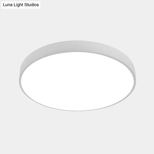 Illuminate Your Pathway: Round Nordic Led Flush Mount Ceiling Light With Acrylic Diffuser