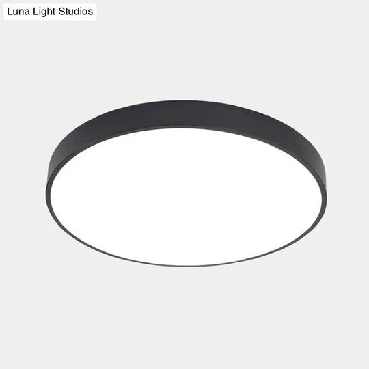 Illuminate Your Pathway: Round Nordic Led Flush Mount Ceiling Light With Acrylic Diffuser