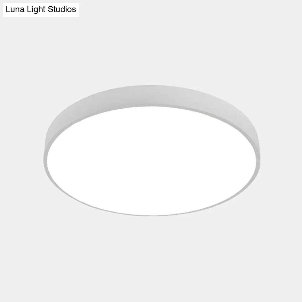 Illuminate Your Pathway: Round Nordic Led Flush Mount Ceiling Light With Acrylic Diffuser