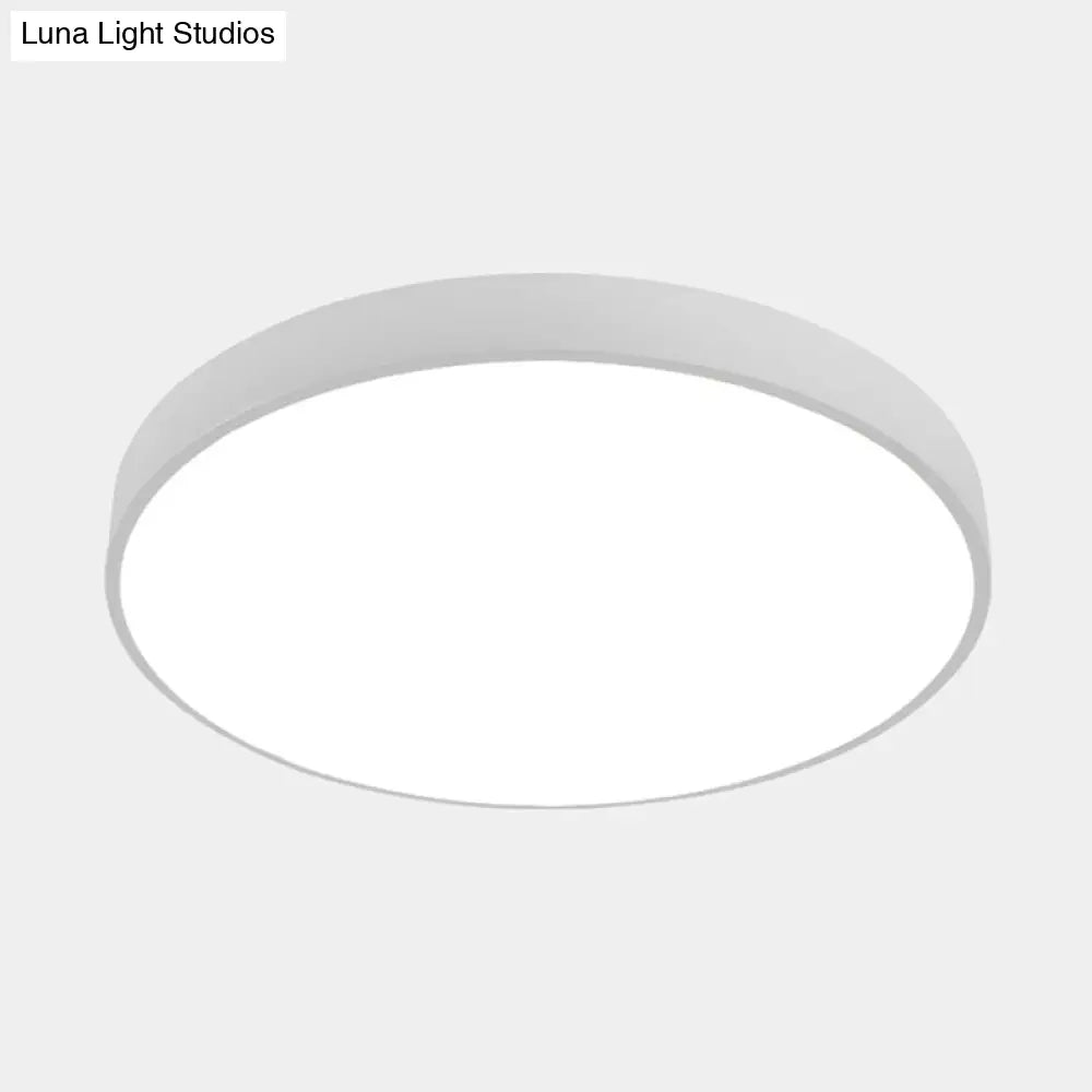 Illuminate Your Pathway: Round Nordic Led Flush Mount Ceiling Light With Acrylic Diffuser