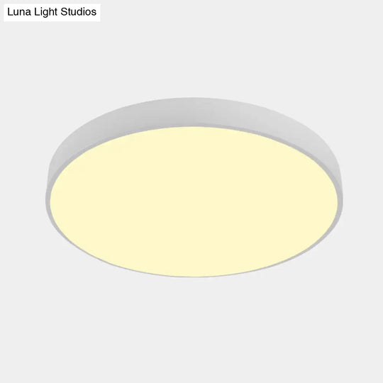 Illuminate Your Pathway: Round Nordic Led Flush Mount Ceiling Light With Acrylic Diffuser