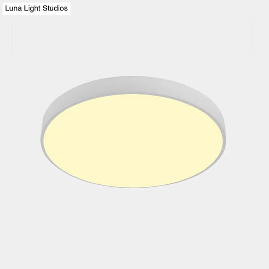 Illuminate Your Pathway: Round Nordic Led Flush Mount Ceiling Light With Acrylic Diffuser