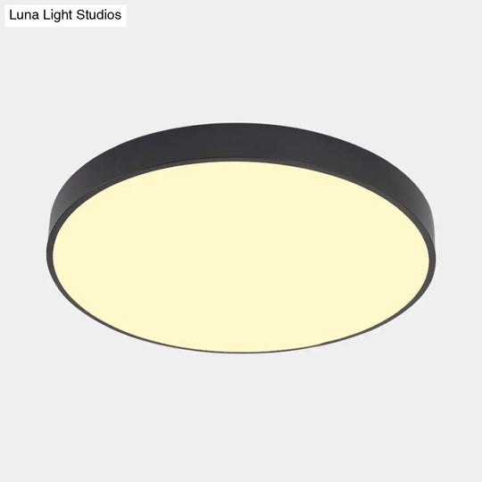 Illuminate Your Pathway: Round Nordic Led Flush Mount Ceiling Light With Acrylic Diffuser