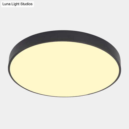 Illuminate Your Pathway: Round Nordic Led Flush Mount Ceiling Light With Acrylic Diffuser