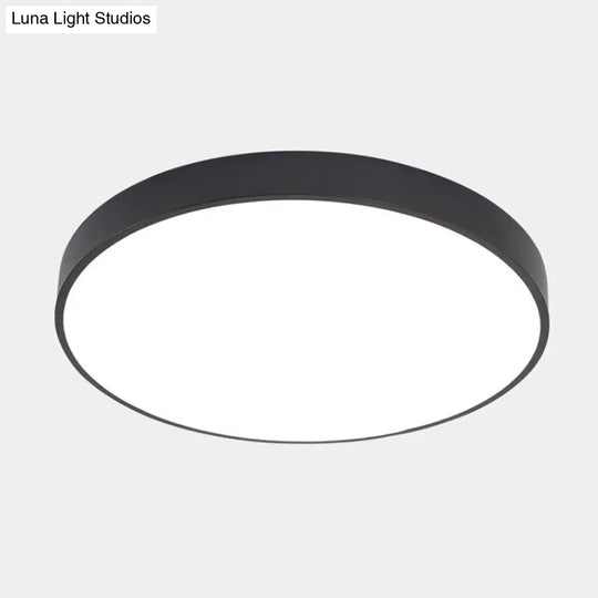 Illuminate Your Pathway: Round Nordic Led Flush Mount Ceiling Light With Acrylic Diffuser