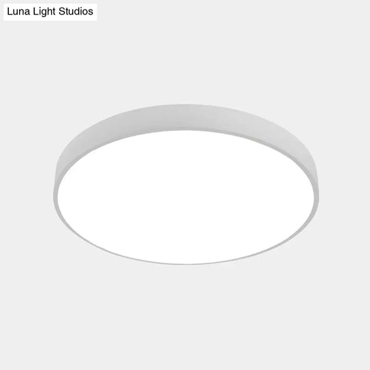 Illuminate Your Pathway: Round Nordic Led Flush Mount Ceiling Light With Acrylic Diffuser