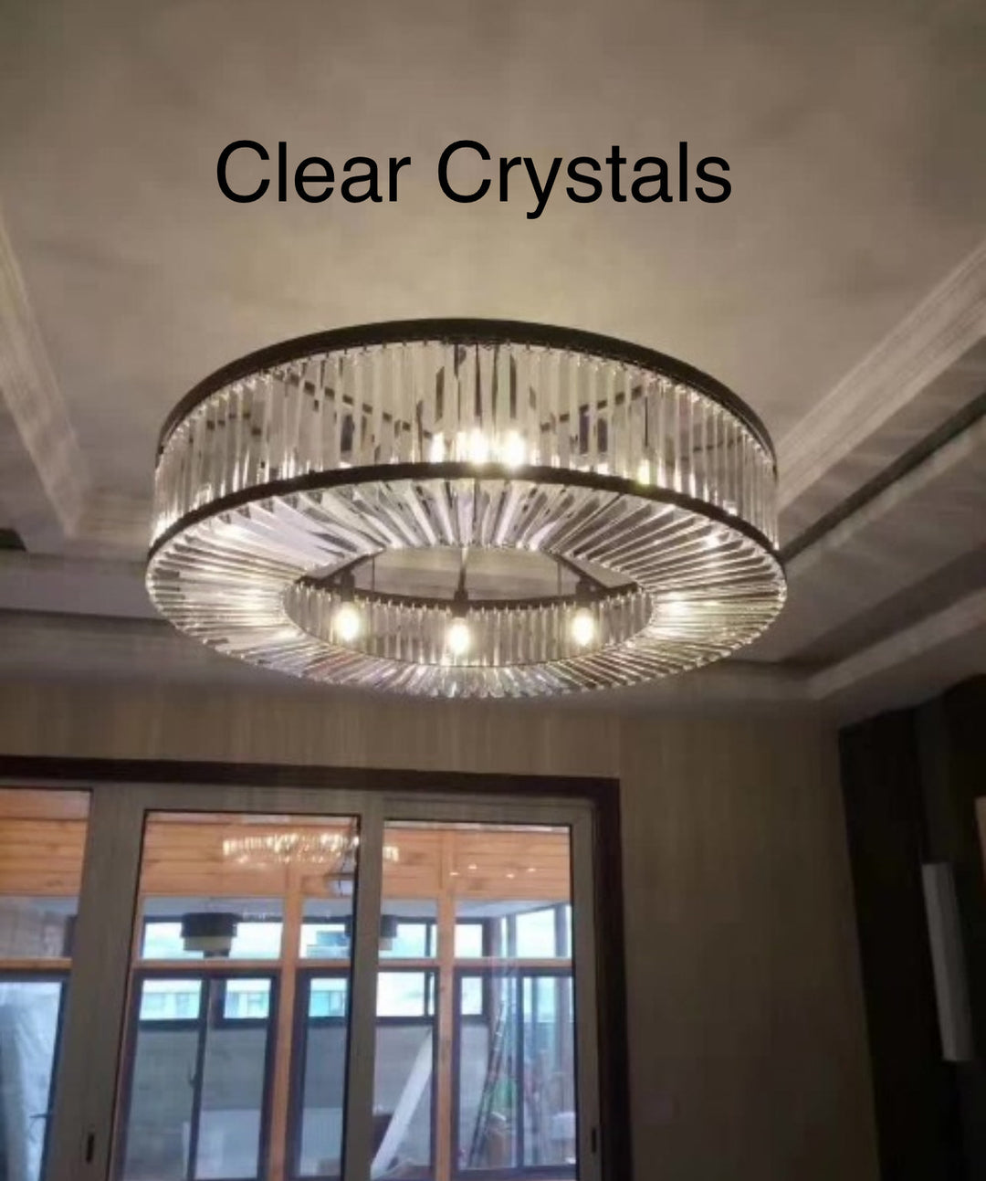 Robin - Vintage Crystal and Metal Round Chandelier for Home Hotel Villa Decor
