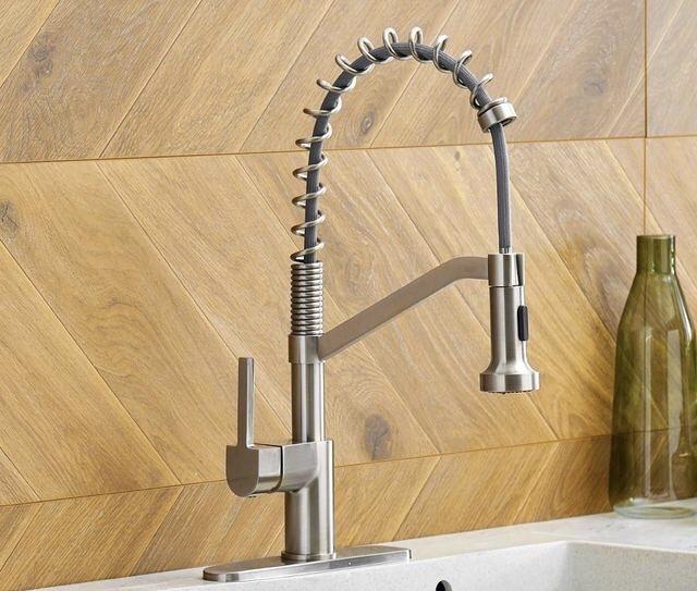 Hydrobliss - Signature Spring Kitchen Faucet Brushed Nickel Faucets