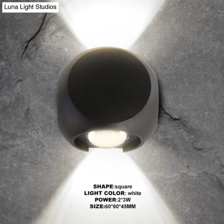 Indoor Lighting Led Wall Lamp Ip65 Waterproof & Outdoor Aluminum Light Surface Mounted Cube Garden