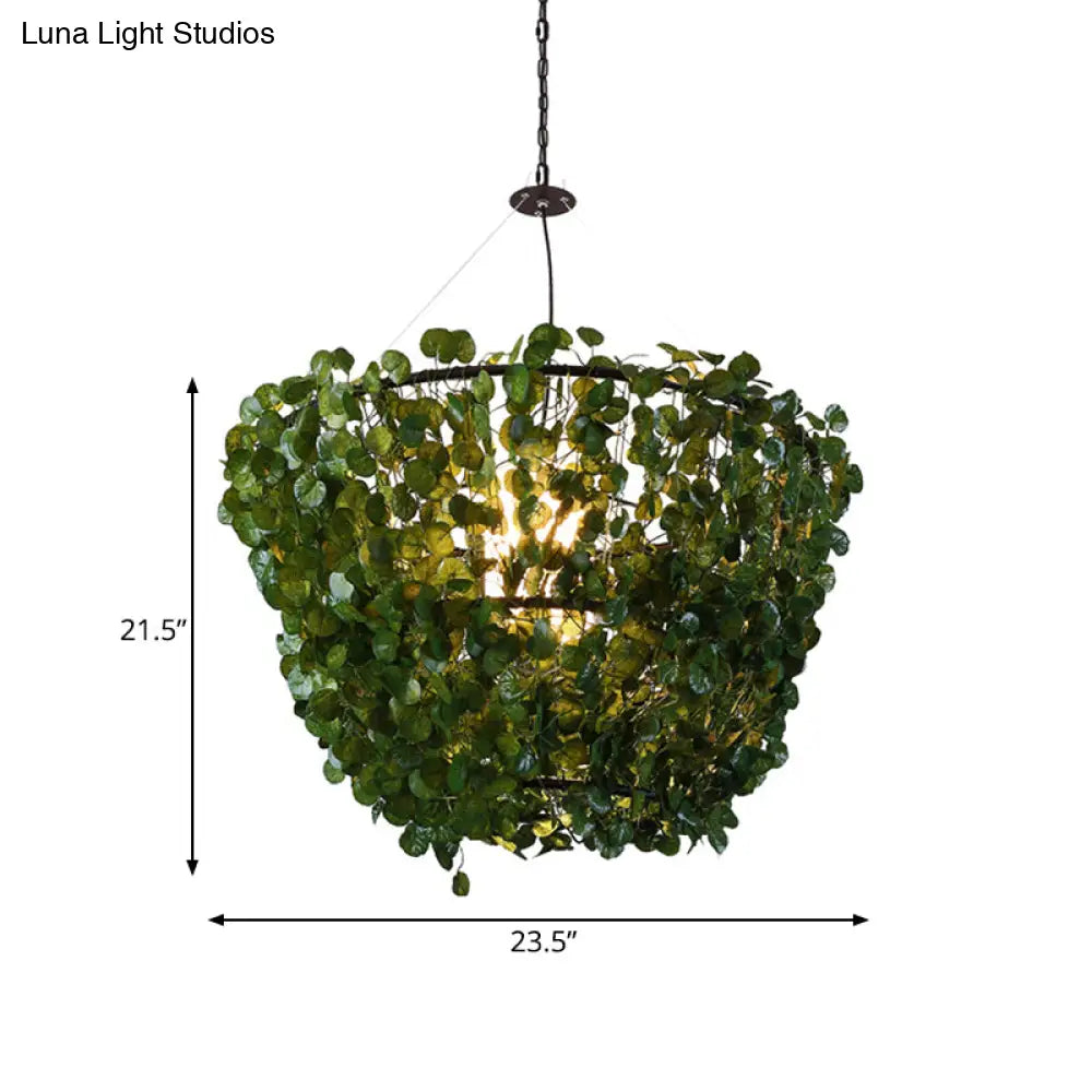 Industrial Black Metal Pendant Light Fixture - 23.5’/31.5’ W 1 Bulb Led Plant Hanging Lamp Kit