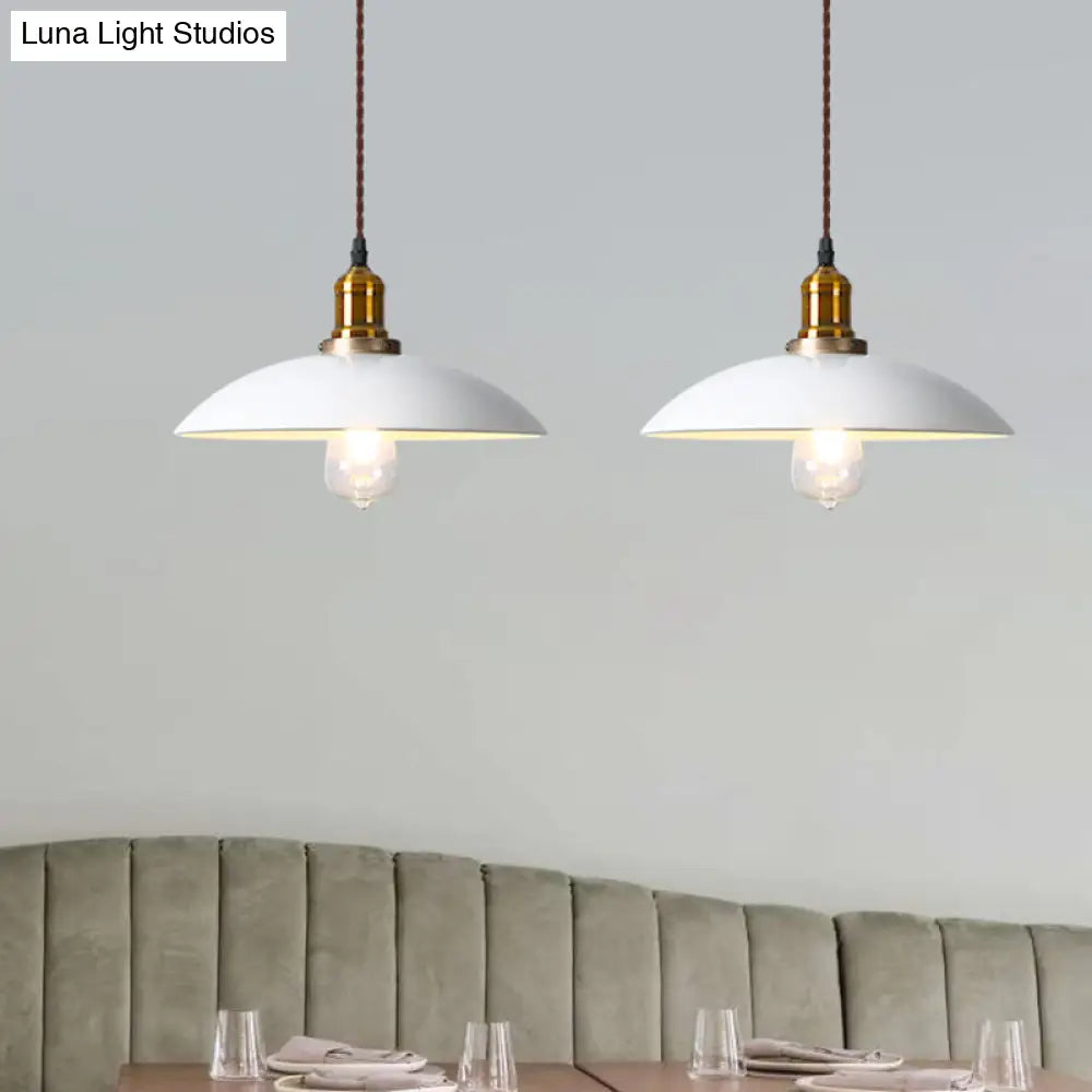 Industrial Cone Shade Ceiling Light - Metal Hanging Pendant For Restaurant