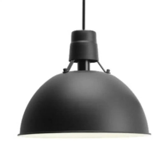 Industrial Dining Room Pendant Lighting - 16’/19.5’ W 1-Light Metal Dome Shade Hanging Ceiling