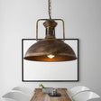 Industrial Metal Bowl Ceiling Lamp - Factory Style 1 Bulb Pendant Light 12.5’/16.5’ Width