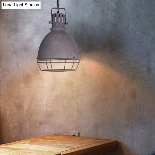 Sleek Industrial Metal Pendant Ceiling Lamp - Single Shaded Suspension Lighting For Bistro