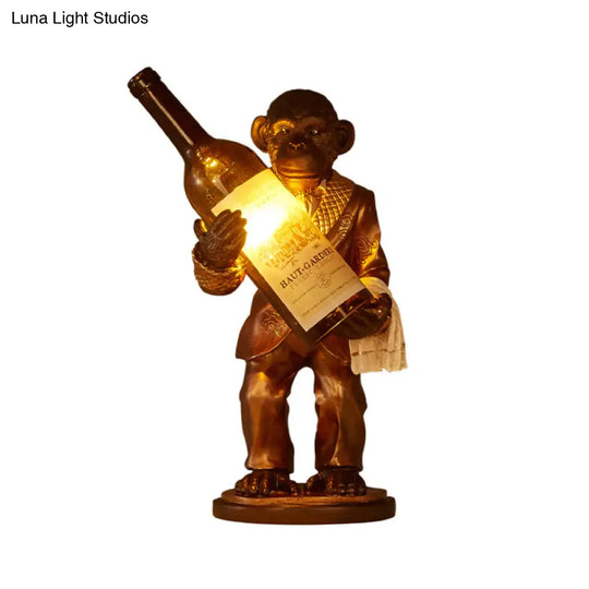 Industrial Monkey Table Lamp: One-Light Desk Light For Restaurants Cafes And Childrens Bedrooms