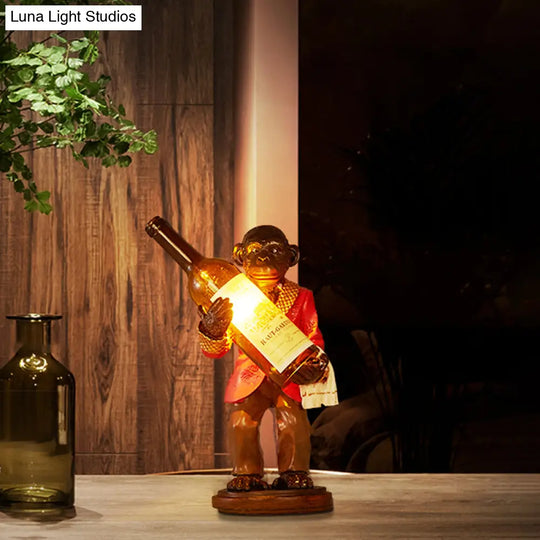 Industrial Monkey Table Lamp: One-Light Desk Light For Restaurants Cafes And Childrens Bedrooms