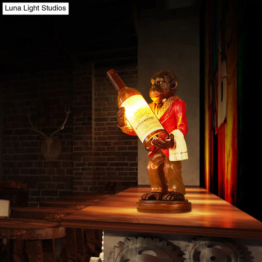 Industrial Monkey Table Lamp: One-Light Desk Light For Restaurants Cafes And Childrens Bedrooms