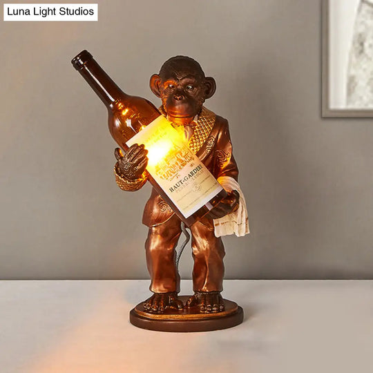 Industrial Monkey Table Lamp: One-Light Desk Light For Restaurants Cafes And Childrens Bedrooms