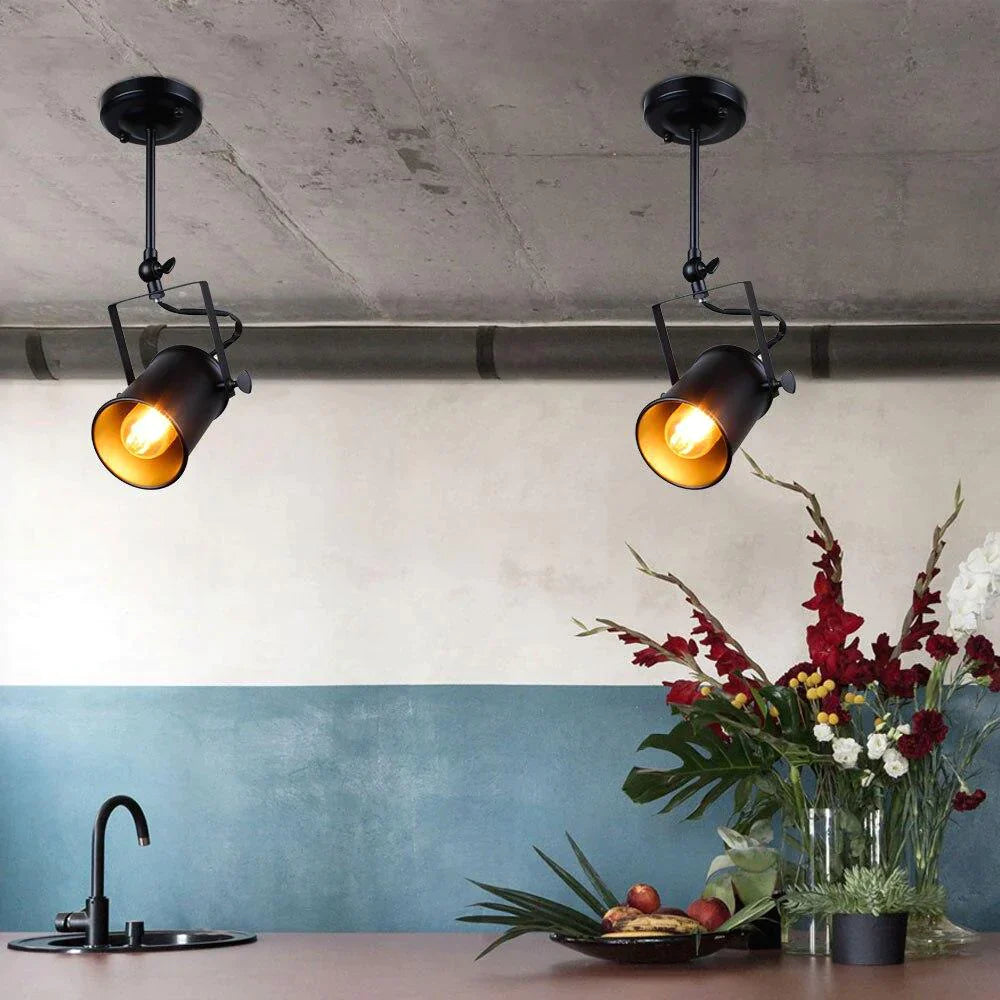 Industrial Pendant Light Vintage Loft Pendant Light Spotlights American Pendant Lamp LED Lamp Restaurant Cafe Bar Decoration