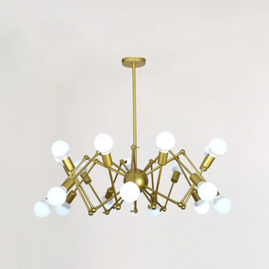 Industrial Sputnik Chandelier For Bar Or Coffee Shop 18 / Gold