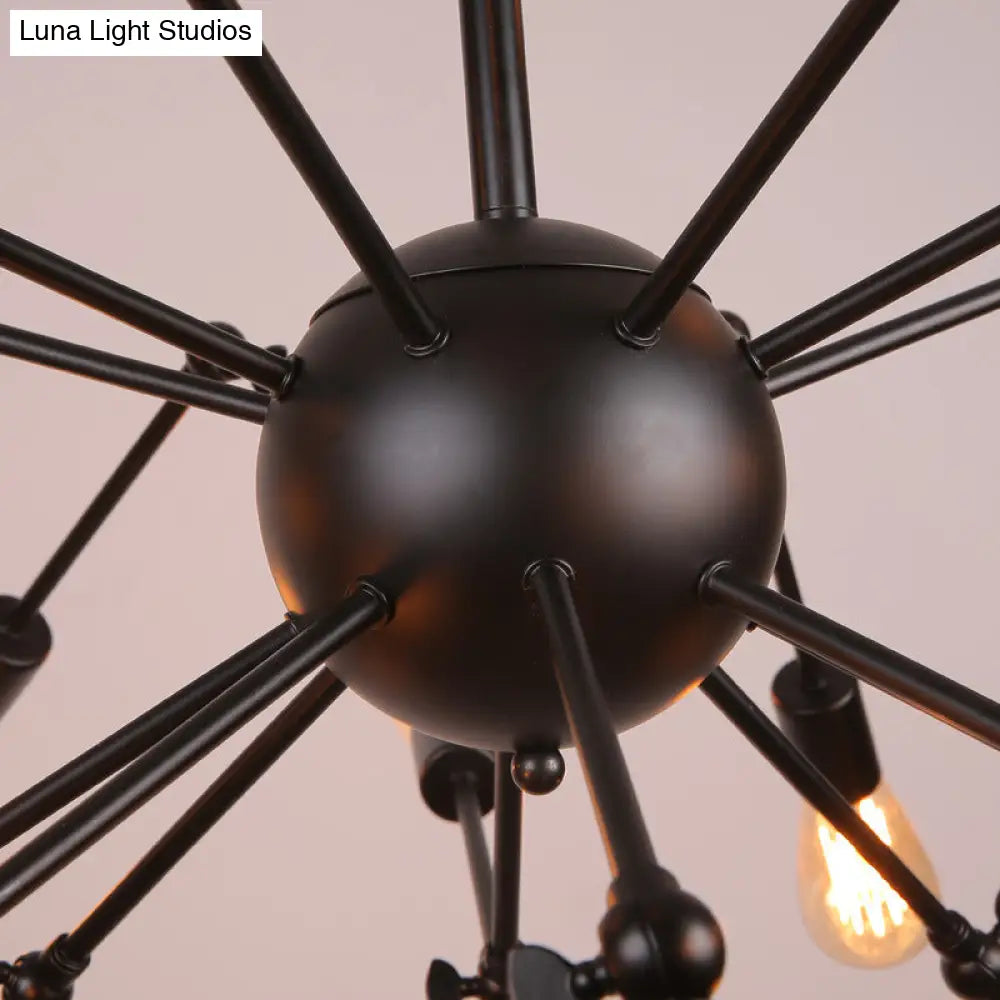 Industrial Sputnik Chandelier For Bar Or Coffee Shop