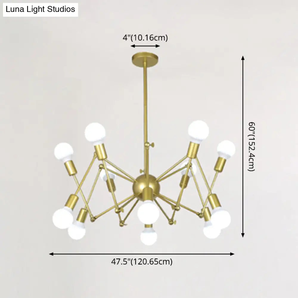 Industrial Sputnik Chandelier For Bar Or Coffee Shop