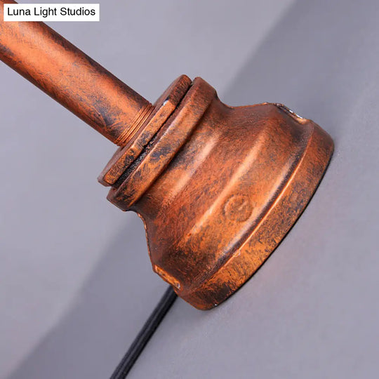 Industrial Style Copper Table Lamp With Pipe Design - Perfect For Restaurants