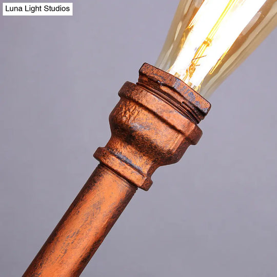 Industrial Style Copper Table Lamp With Pipe Design - Perfect For Restaurants