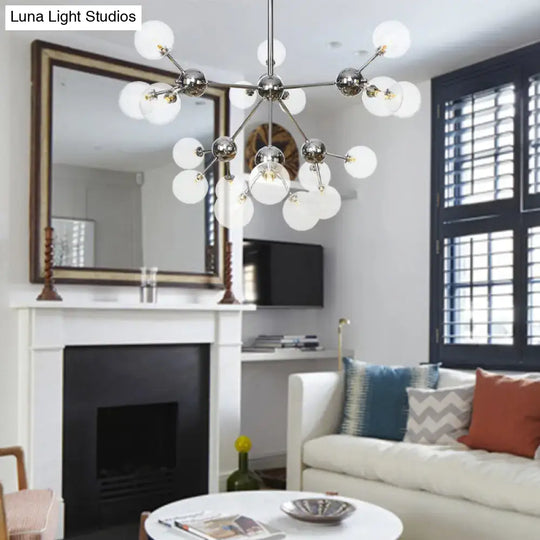 Industrial Style Hanging Chandelier Light With Amber/Clear/Smoke Gray Glass In 3/9/12 Lights -