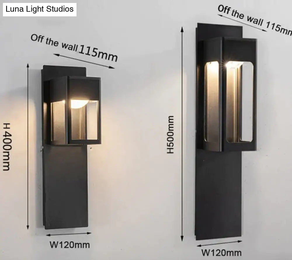 Ip67 Waterproof Outdoor Led Wall Lighting Motion Sensor Aluminum Black Bronze Garden Porch Sconce