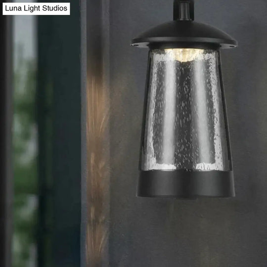 Ip68 Waterproof Outdoor Led Wall Lighting Industrial Aluminum Black Lamp For Garden Porch Sconce