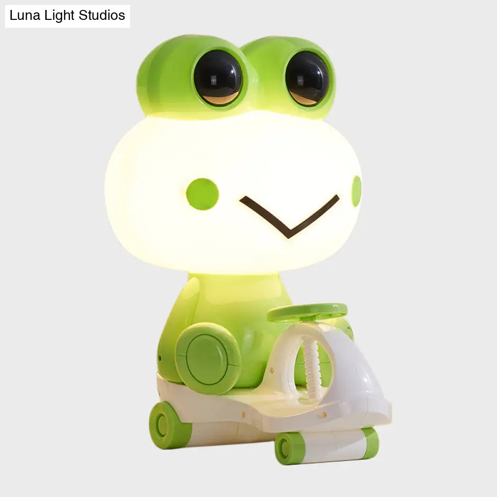 Iris - Adorable Pig/Frog/Panda Kids Bedroom Reading Book Light Plastic 1-Light Cartoon Night Table