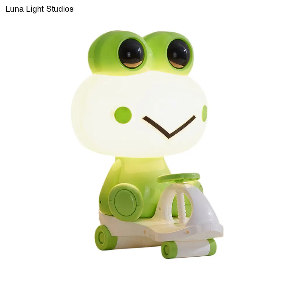 Iris - Adorable Pig/Frog/Panda Kids Bedroom Reading Book Light Plastic 1-Light Cartoon Night Table