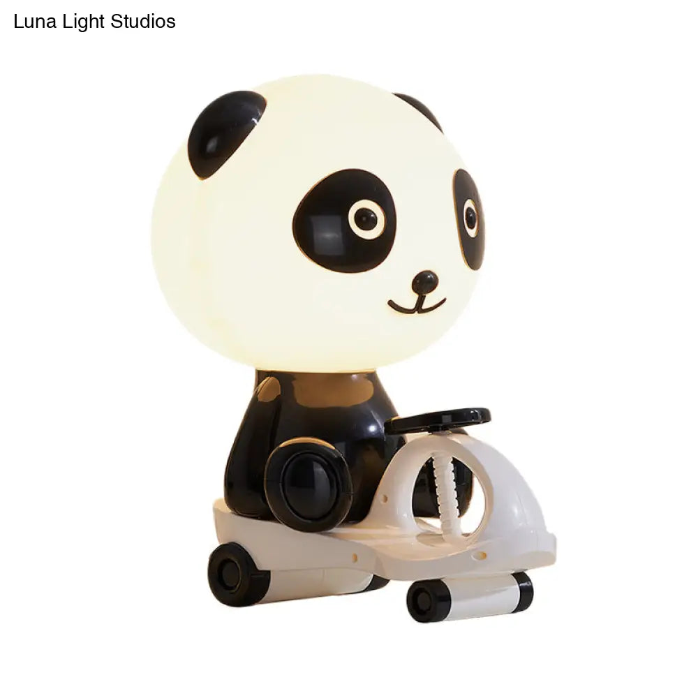 Iris - Adorable Pig/Frog/Panda Kids Bedroom Reading Book Light Plastic 1-Light Cartoon Night Table