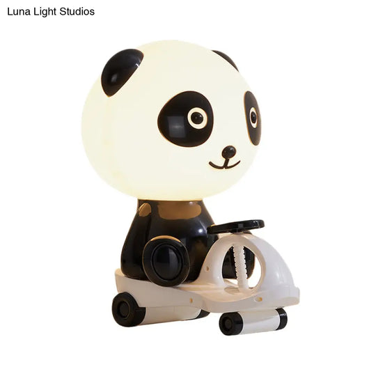 Iris - Adorable Pig/Frog/Panda Kids Bedroom Reading Book Light Plastic 1-Light Cartoon Night Table