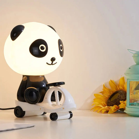 Iris - Adorable Pig/Frog/Panda Kids Bedroom Reading Book Light Plastic 1-Light Cartoon Night Table