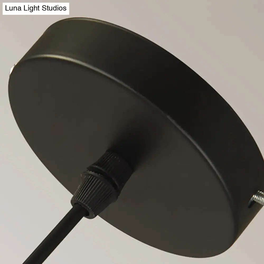 Industrial Iron Wireframe Globe Pendant Light - Ceiling Lamp For Restaurants (1 Bulb Suspension)