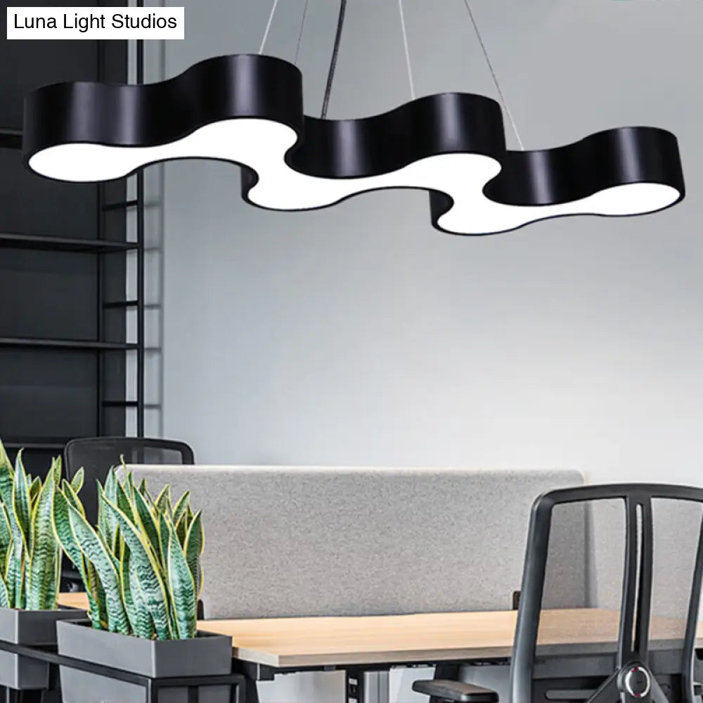 Modern Irregular Pendant Ceiling Light Acrylic Led Office Fixture