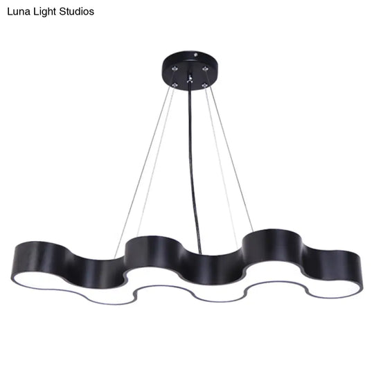 Irregular Shape Pendant Ceiling Light: Modern Acrylic Led Fixture For Office Lighting