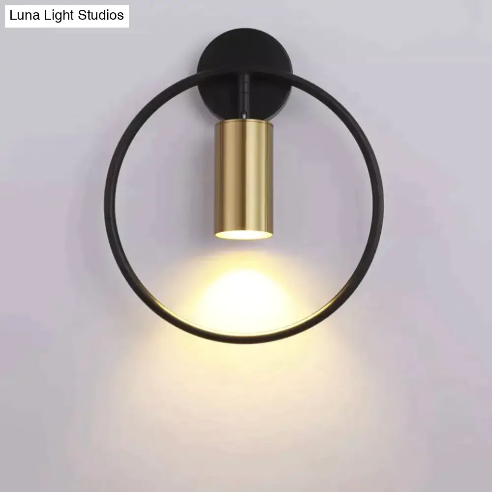 Irwin | Wall Lamp Black And Bronze / Warm White 3000K