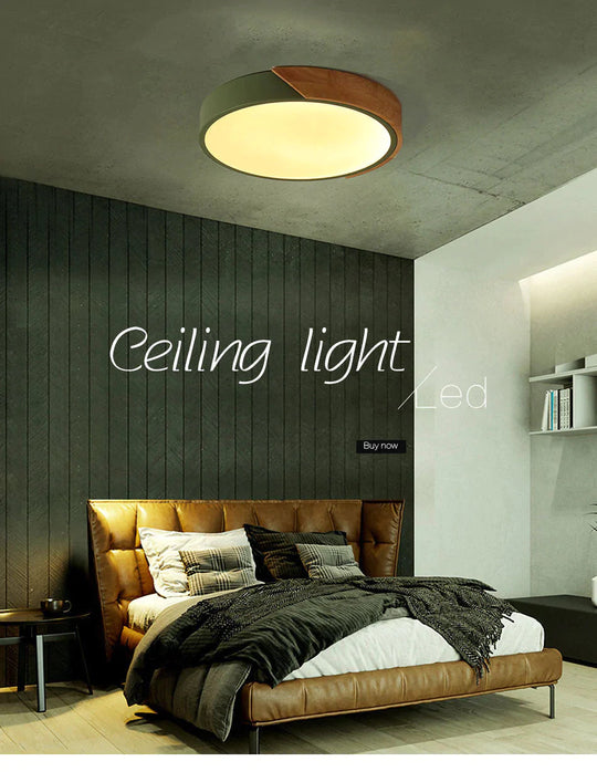Jaiden -Modern LED Ceiling Light Surface Mount Flush Lamp Indoor Lighting Fixture Living Room Bedroom Kitchen Remote Control Dimmable