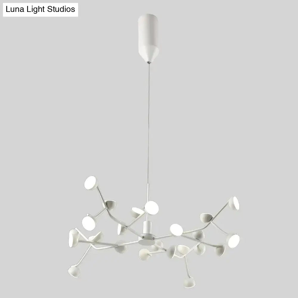 Josephine - Hanging Lamp Nordic Tree Branch Iron Art Light 24 Heads White / Lighting